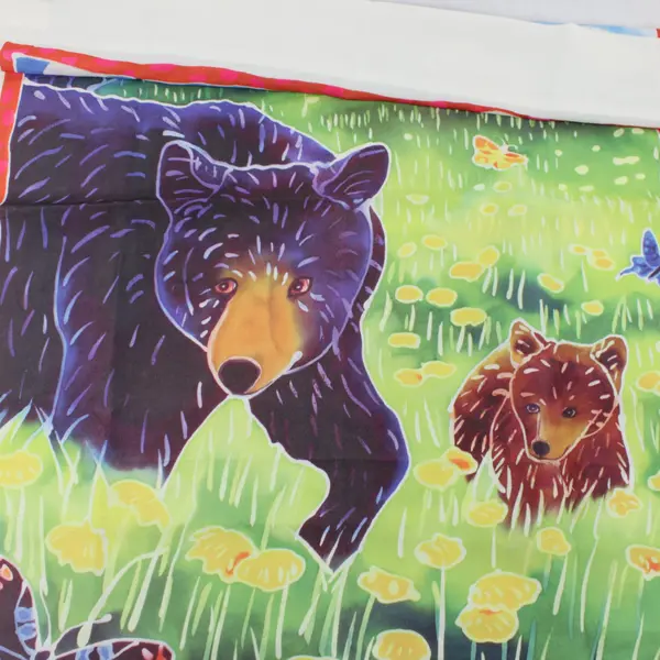 Mom Bear & Baby Bear Nature Art Window Curtain Tapestry 27.5'' X 39.5''