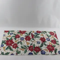 Set of 2 Christmas Poinsettia Print Cloth Napkins