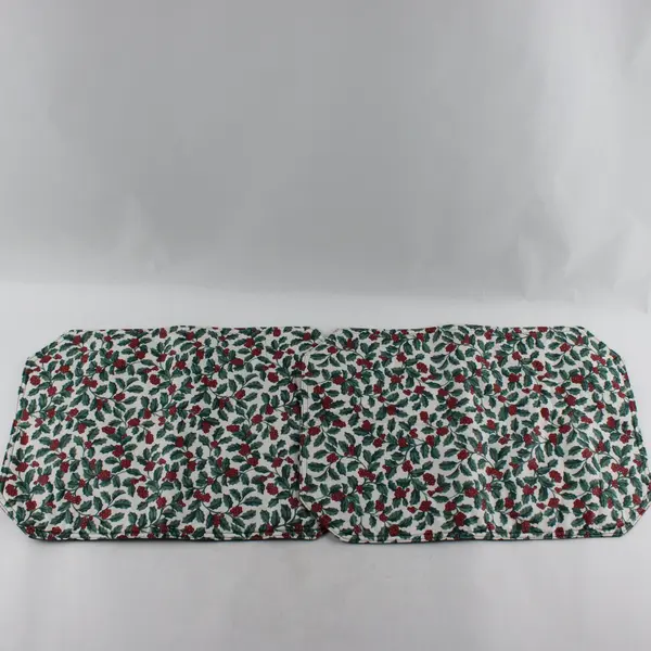 Set of 2 Handmade Reversible Christmas Placemats 18"