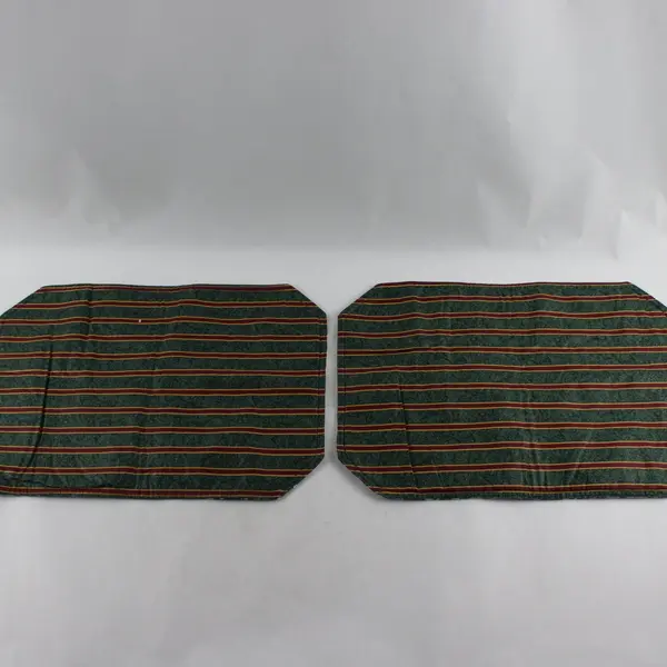 Set of 2 Handmade Reversible Christmas Placemats 18"