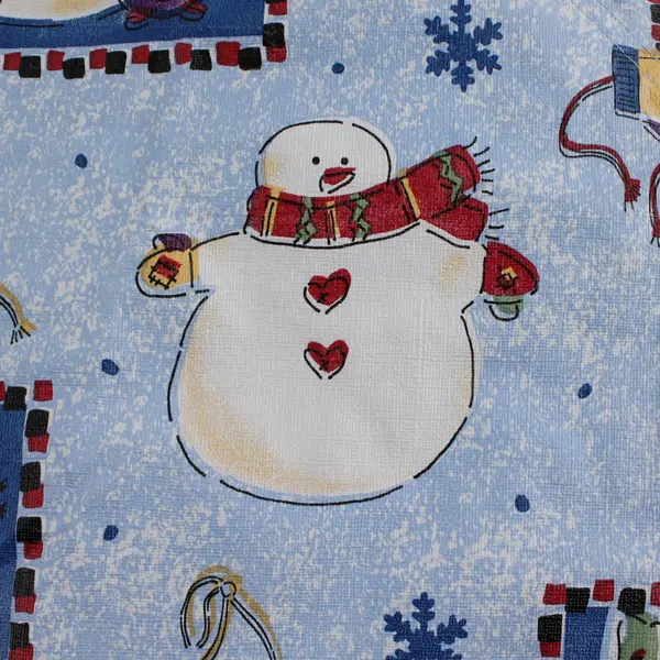 Set of 2 Kitsch Christmas Snowman Placemats 18"
