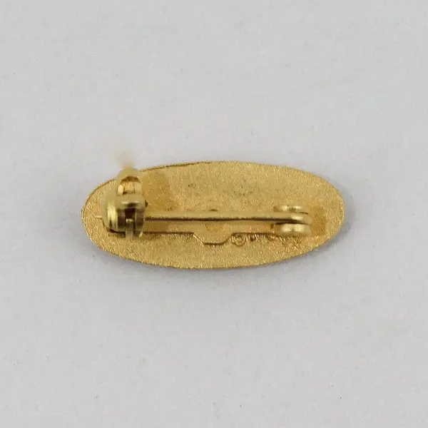 Chi Omega Sorority Pledge Black Enamel Gold-Tone Lapel Pin