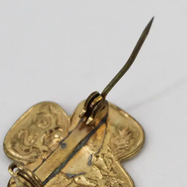 Vintage WW2 Era Girl Scouts Gold-Tone Member Pin