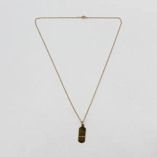 LDS Church Enamel Pendant Necklace 20in 14K Gold Filled