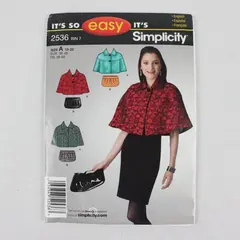Simplicity 2536 Women's Capelet Clutch Purse Pattern Uncut Size A 10-22