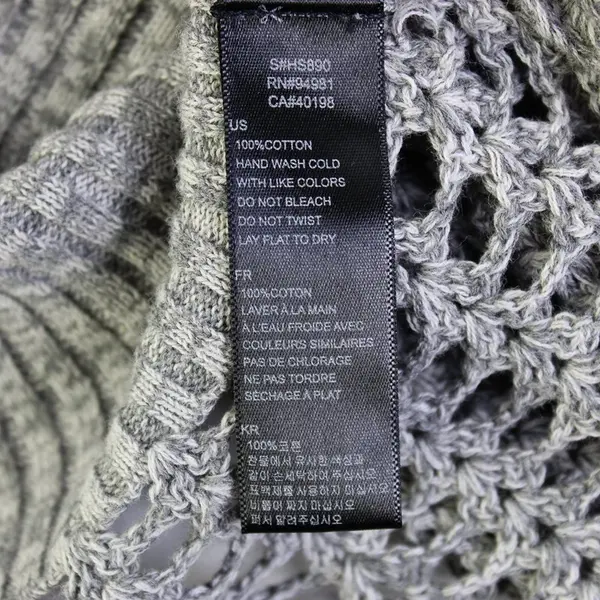 Forever 21 Gray Open-Front Bell Sleeve Knit Shrug Women's Small