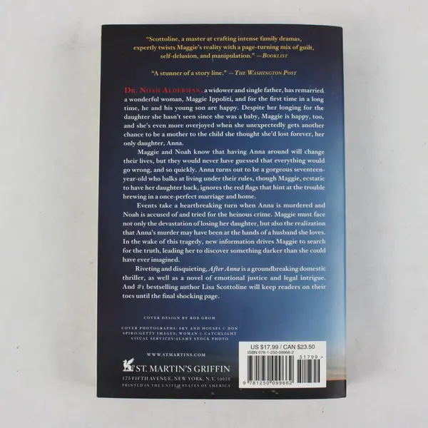 After Anna - Paperback By Lisa Scottoline (St. Martin's Griffin)