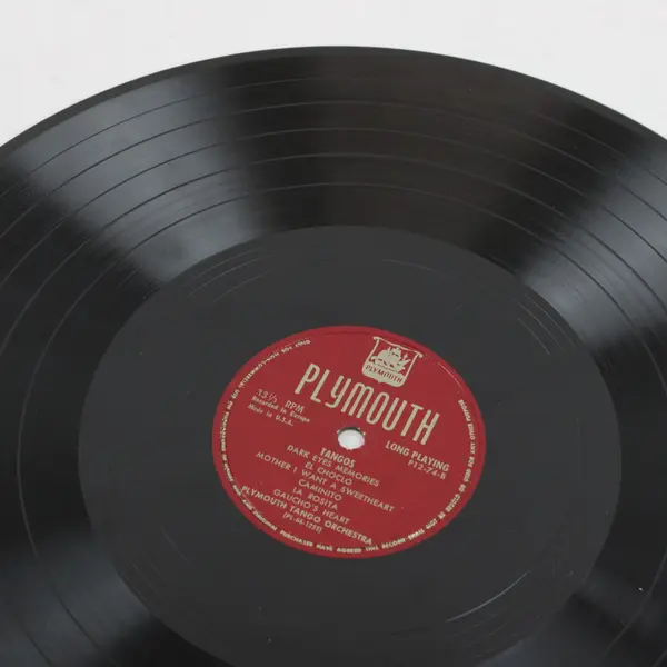 Plymouth Tango Orchestra Tangos P12-74 12" Vinyl LP Record