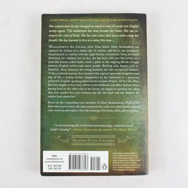 Flight of the Sparrow: A Novel of Early America - Paperback Amy Belding Brown