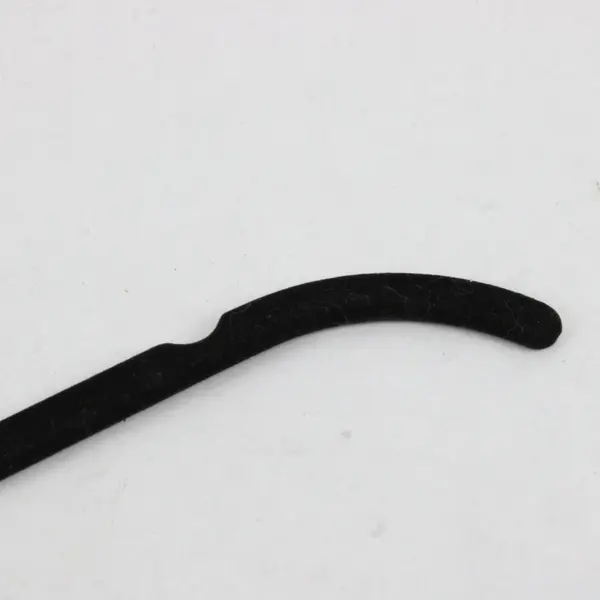 Lot of 10 Black Velvet Non Slip Large Clothes Hangers w/ Metal Hooks