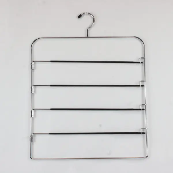 Multi-Tier Metal Pants Hanger Space Saver Non-Slip Arms