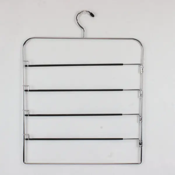 Multi-Tier Metal Pants Hanger Space Saver Non-Slip Arms