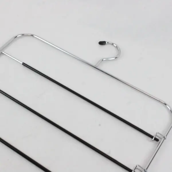 Multi-Tier Metal Pants Hanger Space Saver Non-Slip Arms