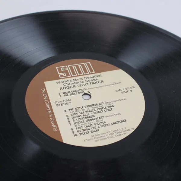 Roger Whittaker ‎– World's Most Beautiful Christmas Songs  12" Vinyl Record