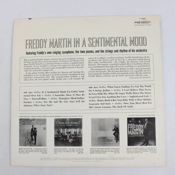 Freddy Martin In a Sentimental Mood 12" Vinyl  Record 