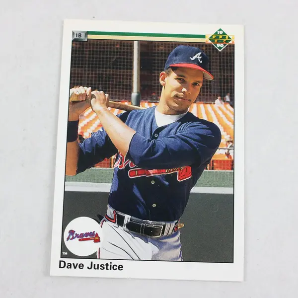 Lot of 3 1990 Dave Justice Rookie Cards Upper Deck 711 Baseball