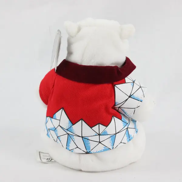 Vintage 1999 Coca-Cola Polar Bear Bean Bag Plush Red Golf Shirt