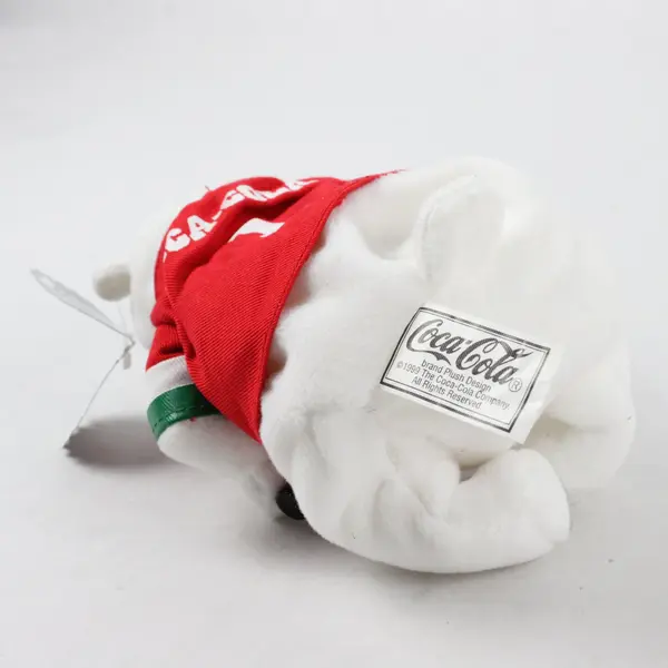 Vintage 1999 Collectible Coca Cola Bean Bag Plush Polar Bear in Jersey  #0262