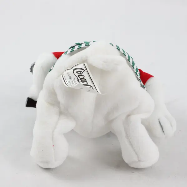 1999 Vintage Coca-Cola Coke Polar Bear Baseball Jersey Bean Bag Plush #0261