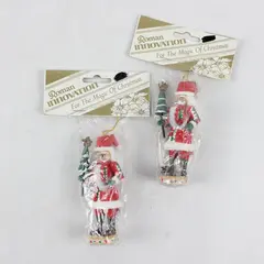 Lot of 2 Roman Innovation The Magic of Christmas Nutcracker Ornaments 4"
