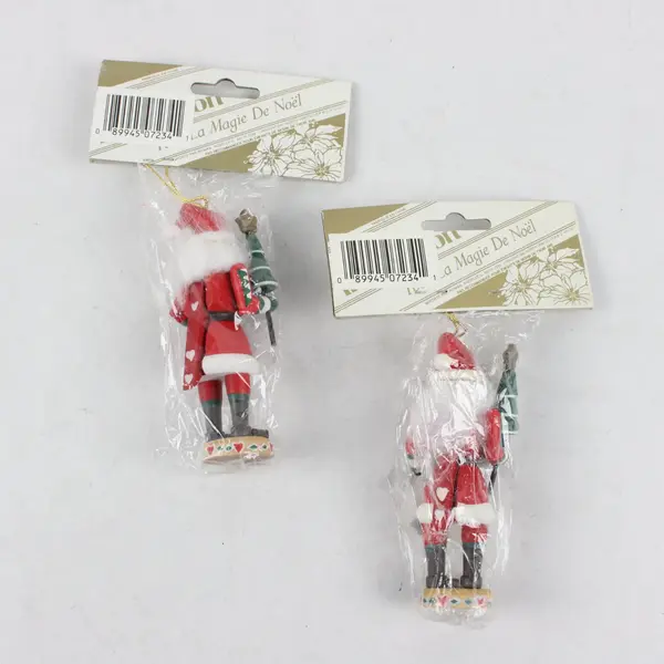 Lot of 2 Roman Innovation The Magic of Christmas Nutcracker Ornaments 4"