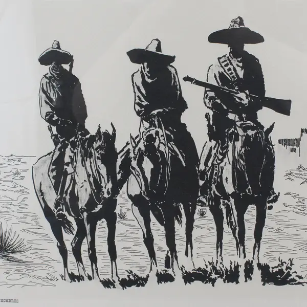 Clayton Turner Framed Mouth-Sketched Drawing Art Print Bad Hombres