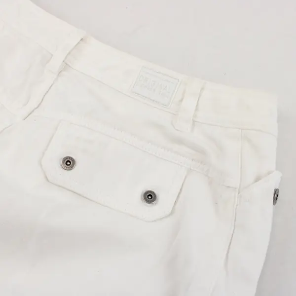  Liz Claiborne Women’s White Denim Skirt Size 12 Jean Skirt 100% Cotton