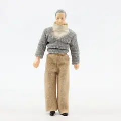 Vintage HORSMAN Family Dollhouse 1988 Father/Grandfather Doll 6”