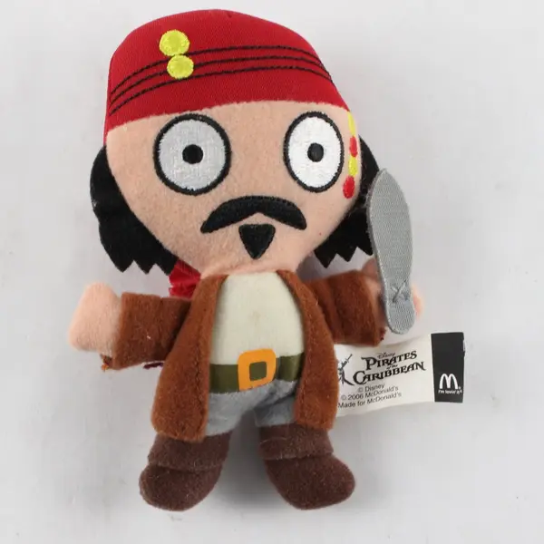 McDonalds Pirates of the Caribbean Jack Sparrow Plush Toy 2006 Happy Meal