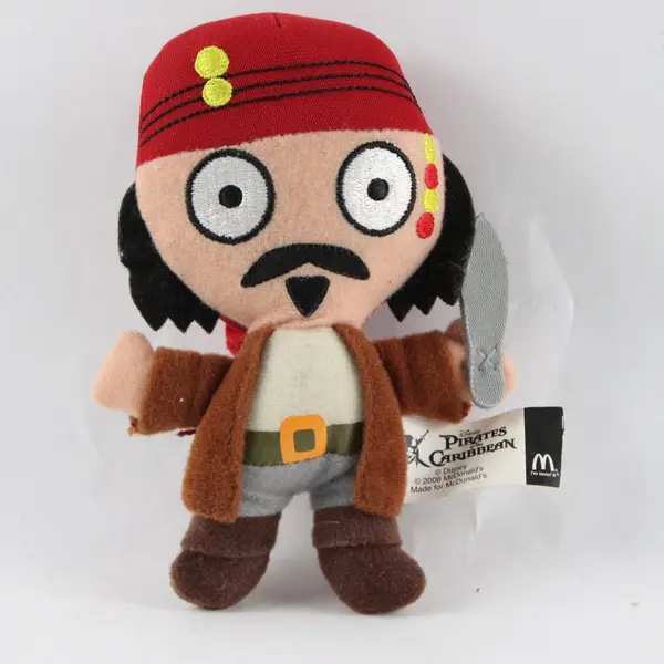 McDonalds Pirates of the Caribbean Jack Sparrow Plush Toy 2006 Happy Meal