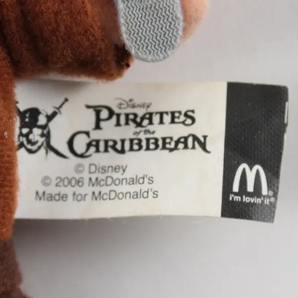McDonalds Pirates of the Caribbean Jack Sparrow Plush Toy 2006 Happy Meal