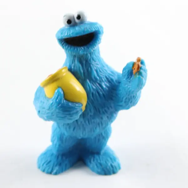 1997 Mattel Preschool Sesame Street Cookie Monster Collectible Figure PVC 3"