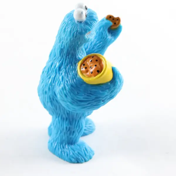 1997 Mattel Preschool Sesame Street Cookie Monster Collectible Figure PVC 3"