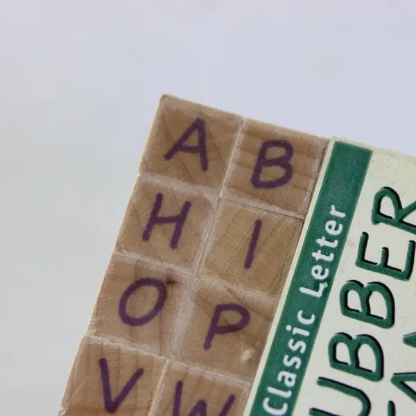 1998 Hero Arts Tiny Classic Letters Alphabet LL366 Rubber Stamp Lot