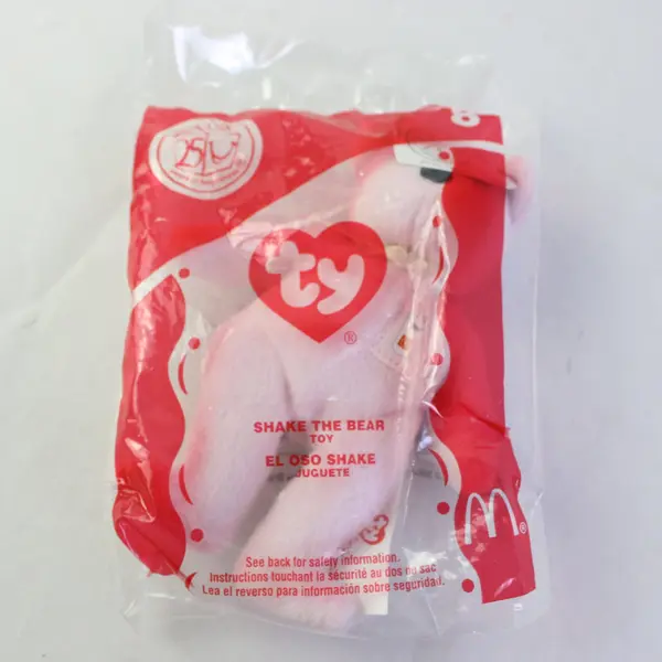 Shake The Bear #8 25th Anniversary  TY Teenie Beanie Baby 2004 McDonald's Sealed