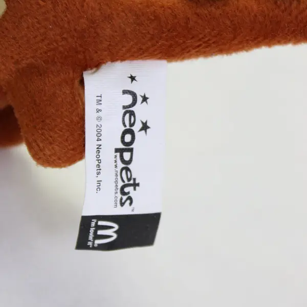 Neopets McDonalds Brown Chomby Dinosaur 2004 Mini Plush 