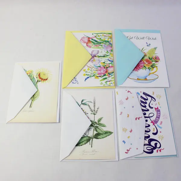Mixed Lot of 25 Greeting Cards and Note Cards with Envelopes UNUSED