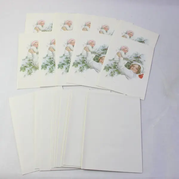 Set of 10 Harrison Fisher Society A Happy New Year Greeting Cards UNUSED
