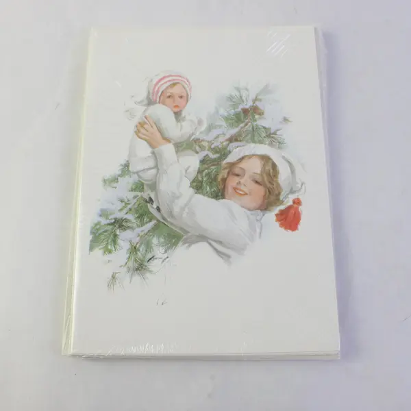 Harrison Fisher Society 10 New Year Greeting Cards C86-150 HFS New