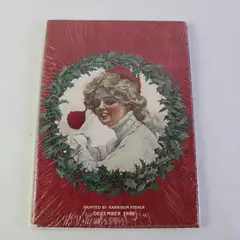 Set of 10 Harrison Fisher Society Christmas 1908 Illustration Greeting Cards NEW