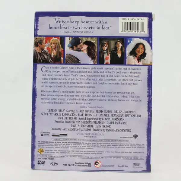 Gilmore Girls Complete Sixth Season DVD Box Set 6 Discs Booklet