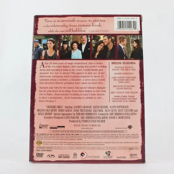 Gilmore Girls The Complete Seventh Season DVD Box Set 6 Discs 2006
