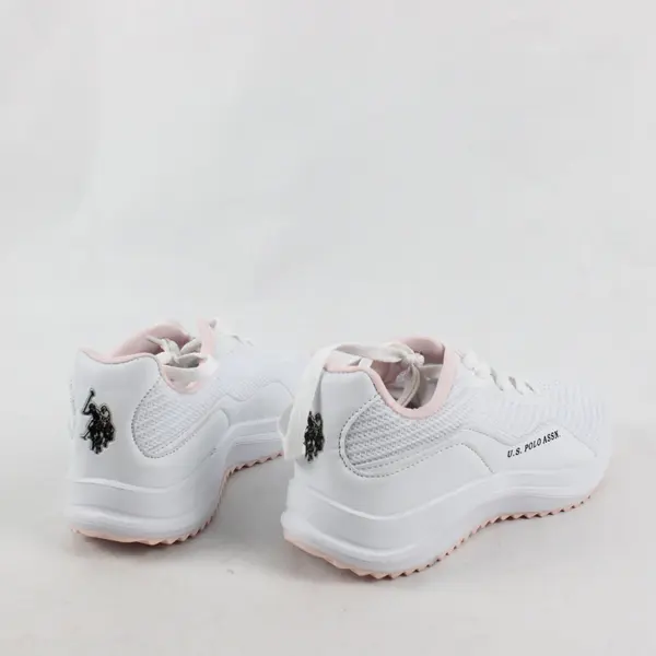 US Polo Assn NW10837 BLOOMI-K Womens Pink White Sneakers 7.5M
