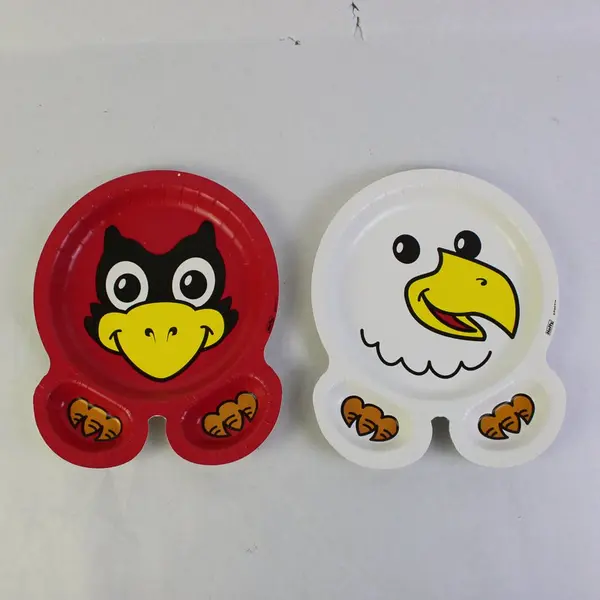 VTG Hefty Zoopals Animal Paper Plates Whale Bird Mouse Tiger Lot of 26