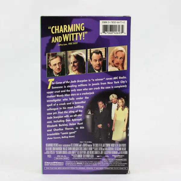 The Curse of the Jade Scorpion VHS Tape 2002 Woody Allen