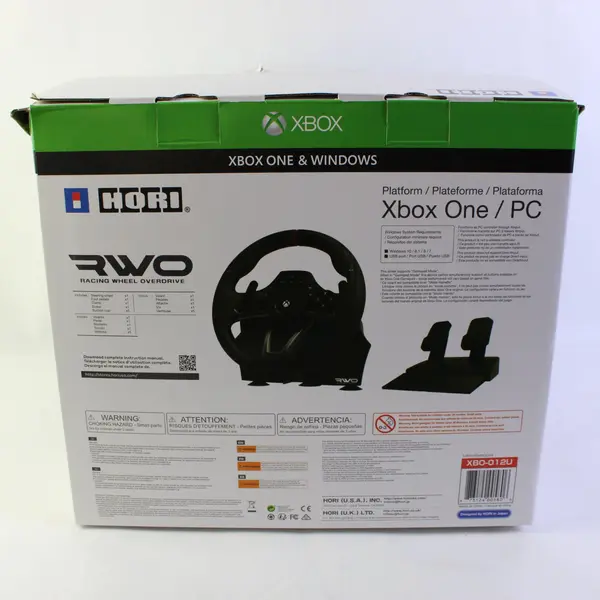 Hori RWO Racing Wheel Overdrive Xbox One Windows PC w/ Pedals