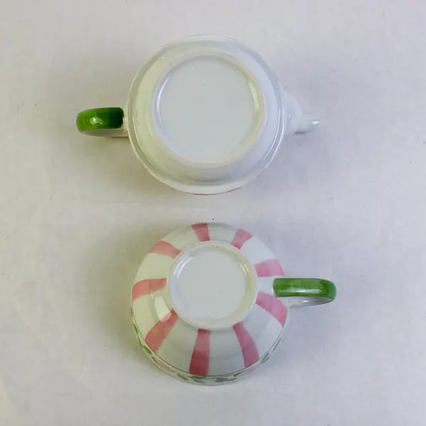 Vintage Andrea by Sadek Pink Rosebud Porcelain Tea for One Teapot Mug Set