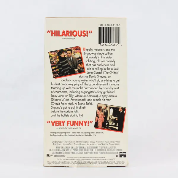 Bullets over Broadway VHS Tape 1994, #4368 Woody Allen 