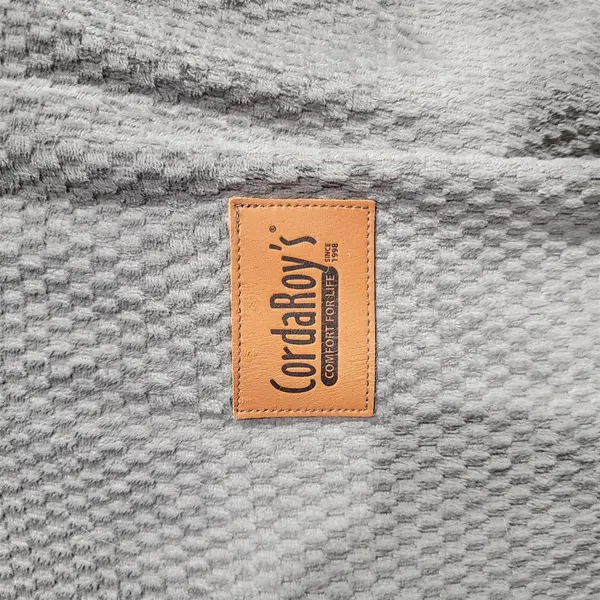Cordaroy's Gray Plush Bean Bag Chair Adult Lounger Floor Seat FULL -Local Pickup