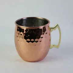 Hammered Copper-Plated Moscow Mule Mug Pre-Owned Bar Drinkware